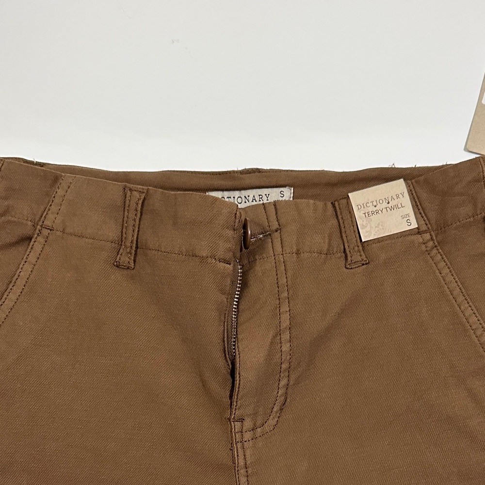 Terry Twill Cargo Pants NEW! Dictionary Mocha Size Small - Soft & Stylish! - Picture 3 of 11